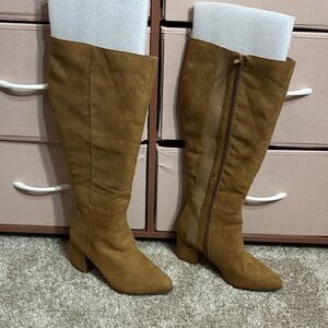 Lane Bryant Brown Heeled Boots